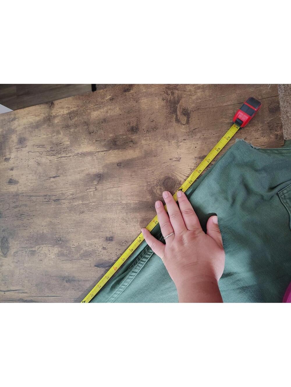 Cargo Pants 29 In. Green Flared Zip Skinny Punk 90s black X Army y2k - Picture 6 of 8